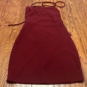 Maroon formal dress